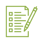 pen and paper checklist icon